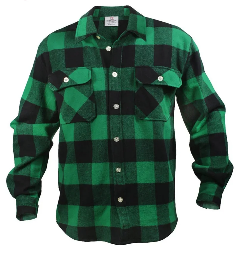 heavyweight buffalo plaid flannel shirts by rothco