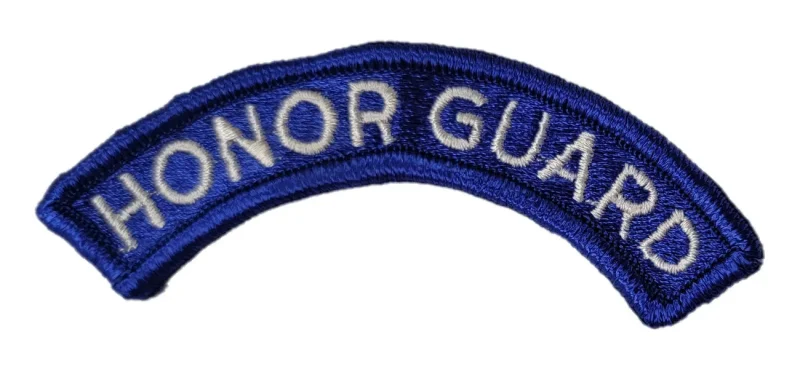 honor guard white on blue full color dress tab