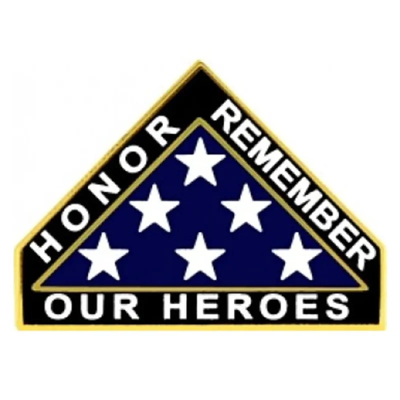 honor remember heroes small pin