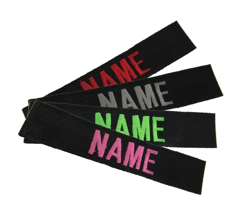 hook fastener fabric name tape black