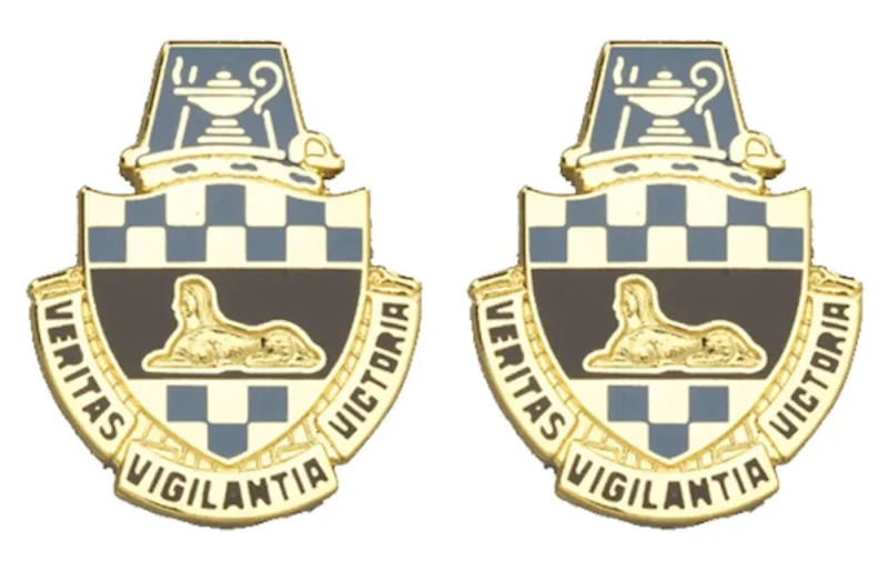 intelligence center school insignia pair distinctive unit