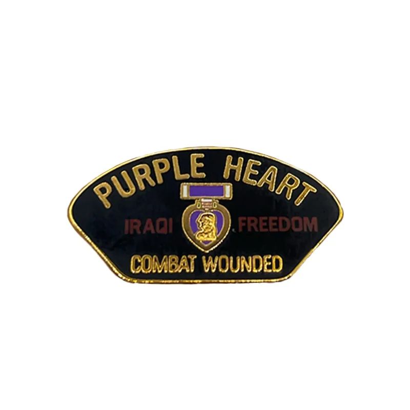 iraq purple heart metal pin limited stock