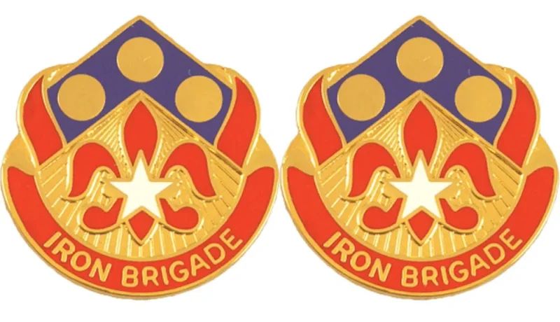 iron brigade insignia pair 57th field artillery