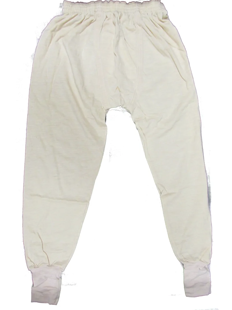 italian military underwear long underdrawers white scaled