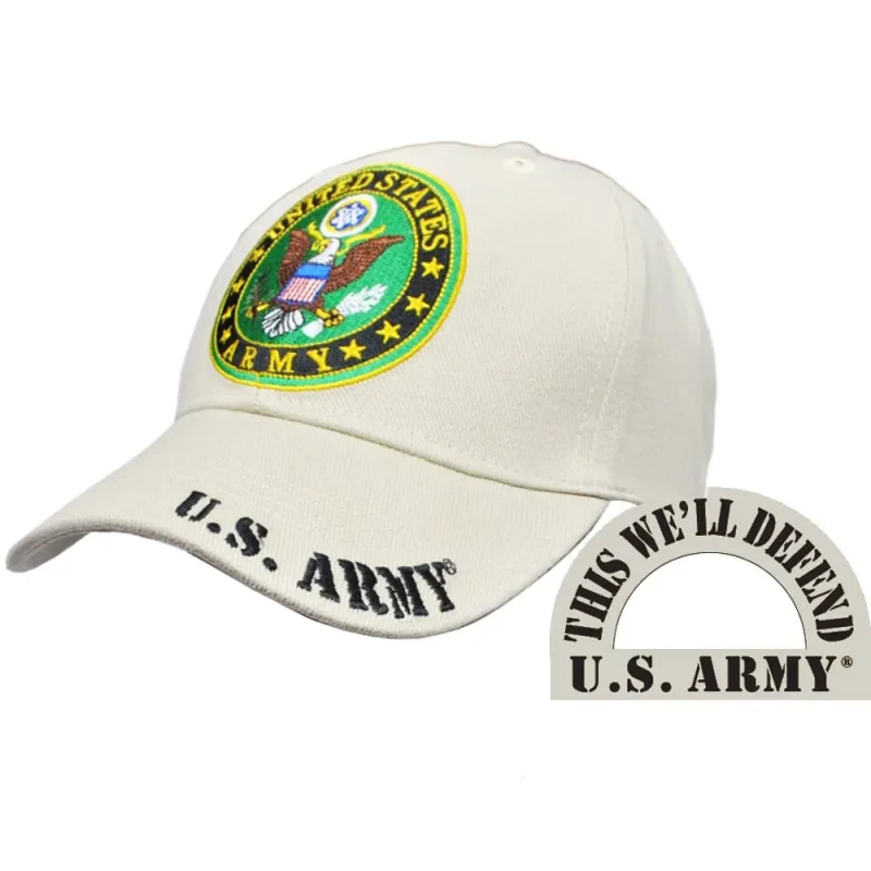 khaki army seal ball cap this we ll defend clearance