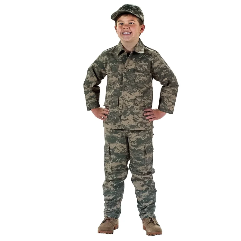 kids digital camo military outfit 3 piece set