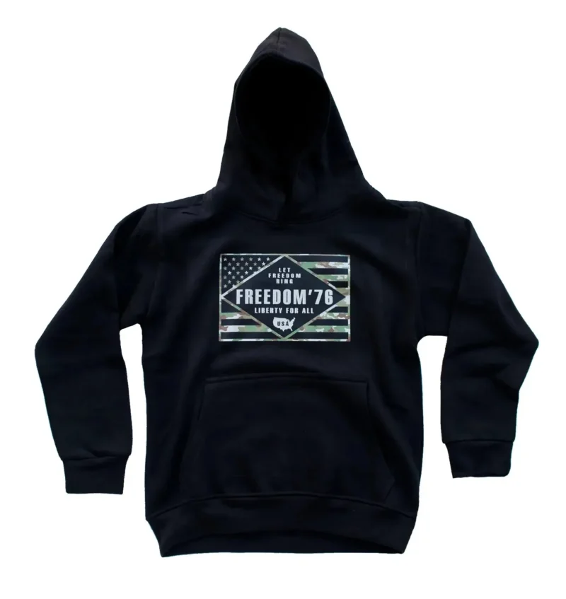 kids hoodie let freedom ring