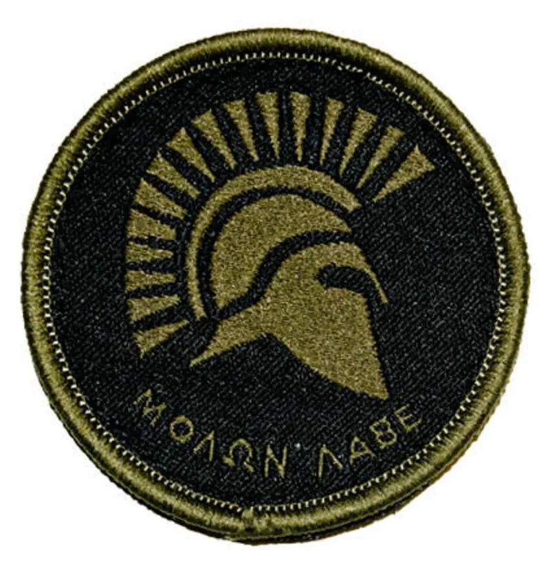 kids molon labe patch morale patches for kids