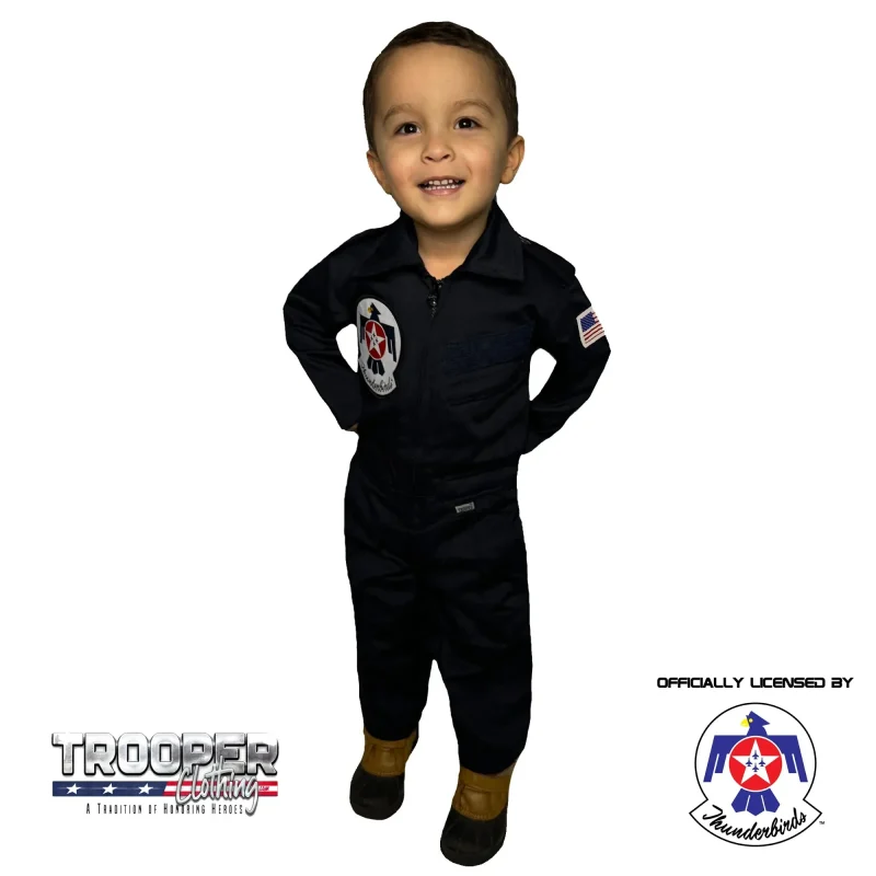 kids thunderbirds air force trooper flight suit