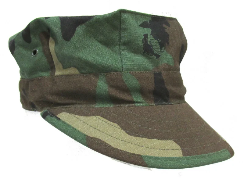 kids u s m c woodland camo 8 point cap x small