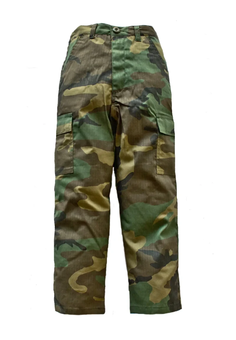 kids youth m81 woodland camo bdu pants trooper clothing