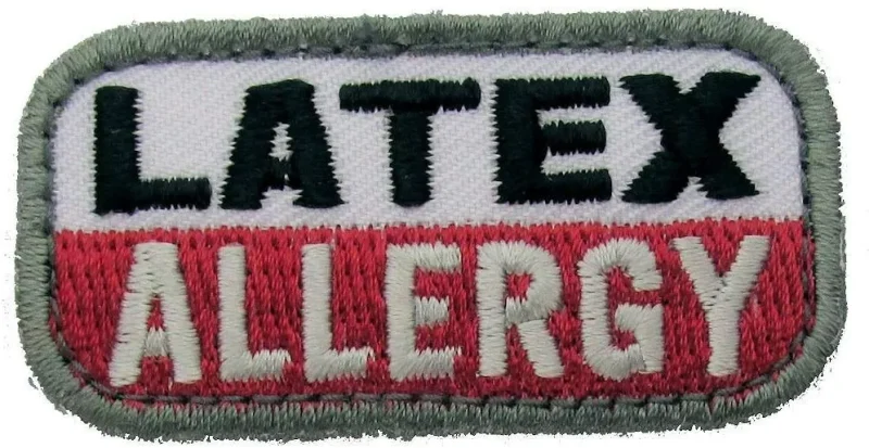 latex allergy patch medical grade