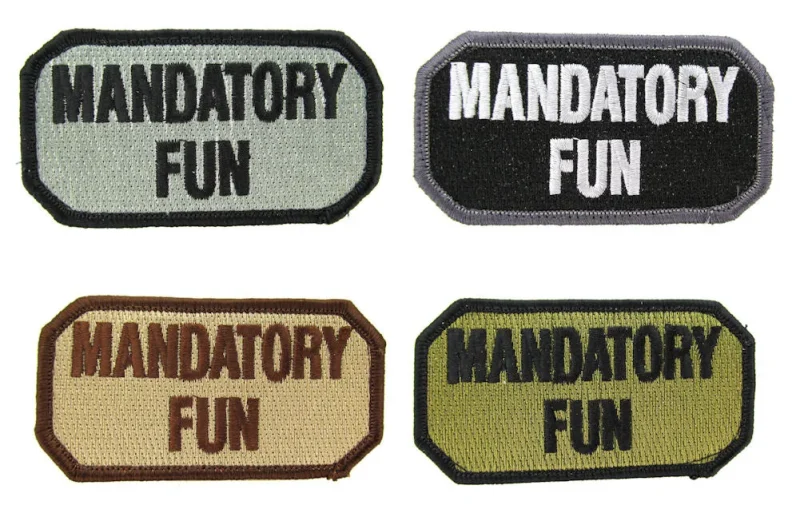 mandatory fun multicolor morale patch