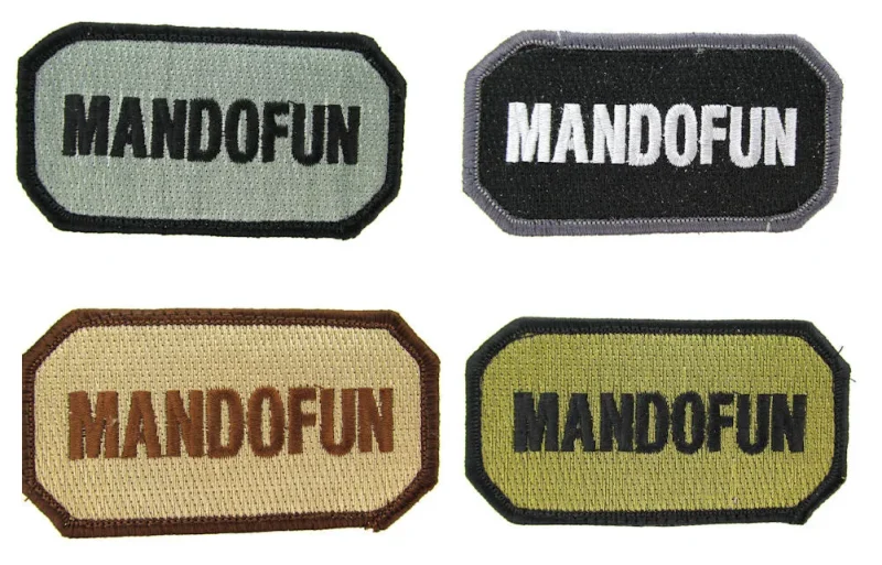 mandofun morale patch assorted colors clearance