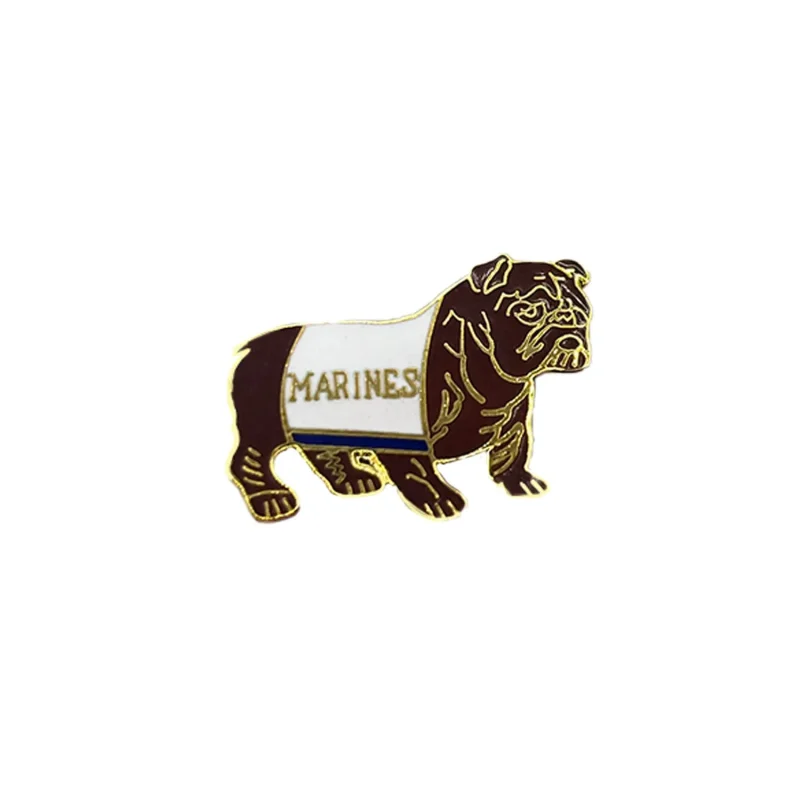 marine bulldog metal pin limited stock