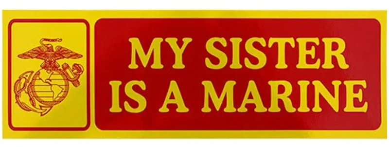 marine sister bumper sticker