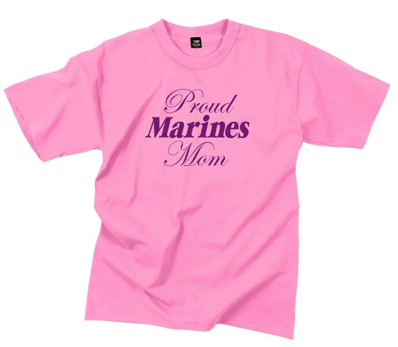 marines mom t shirt pink clearance