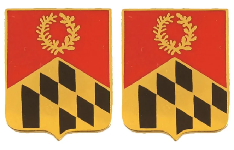 maryland 110th field artillery unit insignia pair