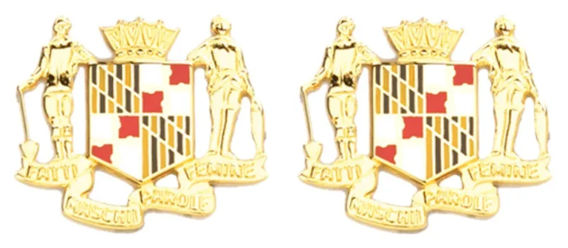 maryland star c unit insignia set pair