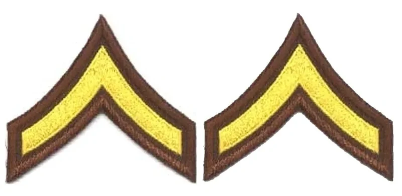 medium gold chevrons on brown