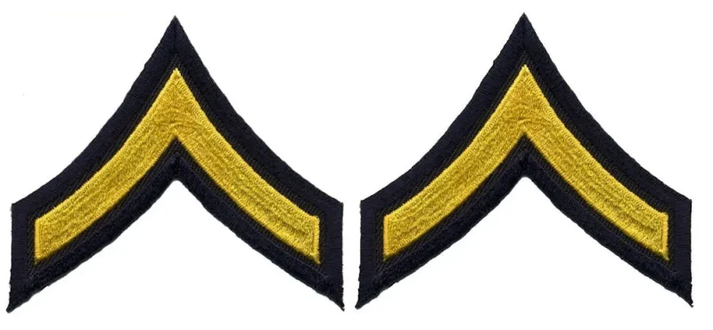 midnight blue chevrons medium gold emblem