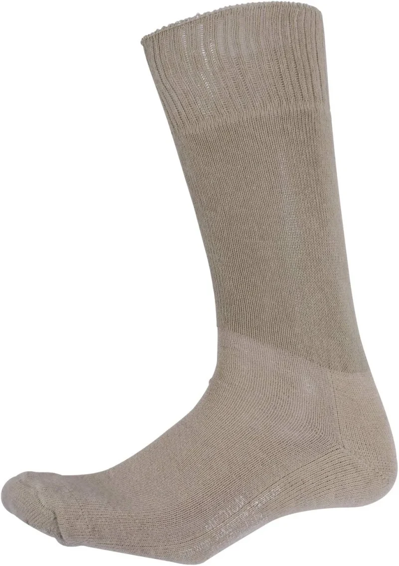 military cushion sole socks tan usa made closeout sale