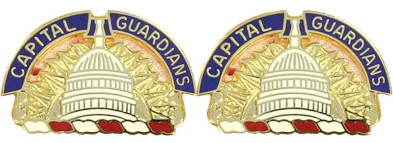 military district of dc insignia pair capital guardians motto