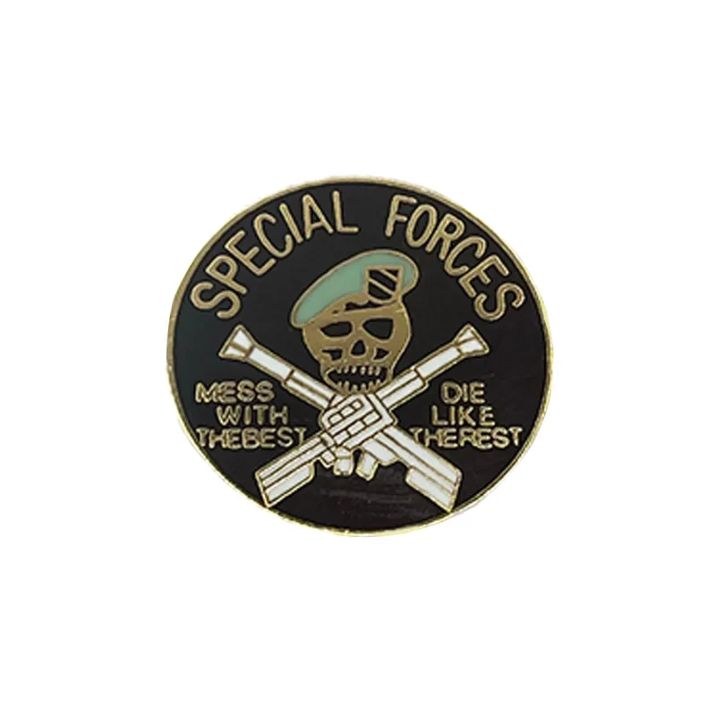 military metal pin special forces design