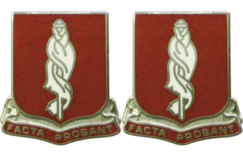 military police battalion insignia pair authentic facta probant