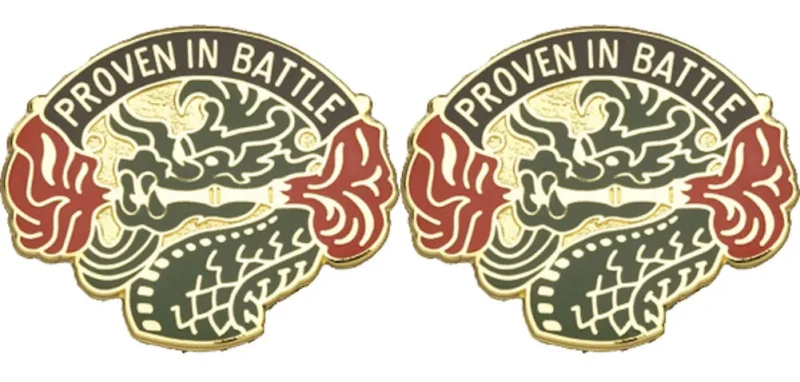 military police brigade insignia pair battle proven