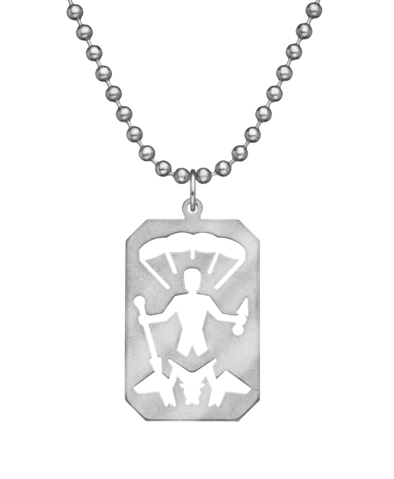 military st michael dog tag necklace with chain