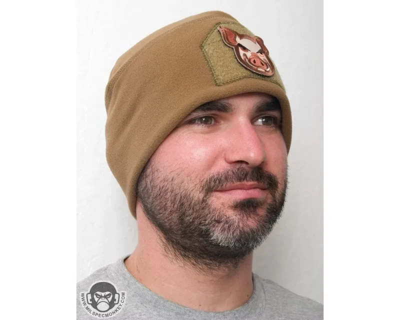 military winter beanie with patch loop clearance