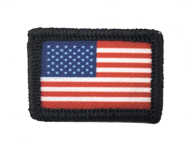 mini u s flag patch full color with hook fastener