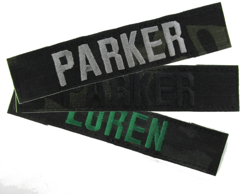 multicam black fabric name tape with hook fastener scaled