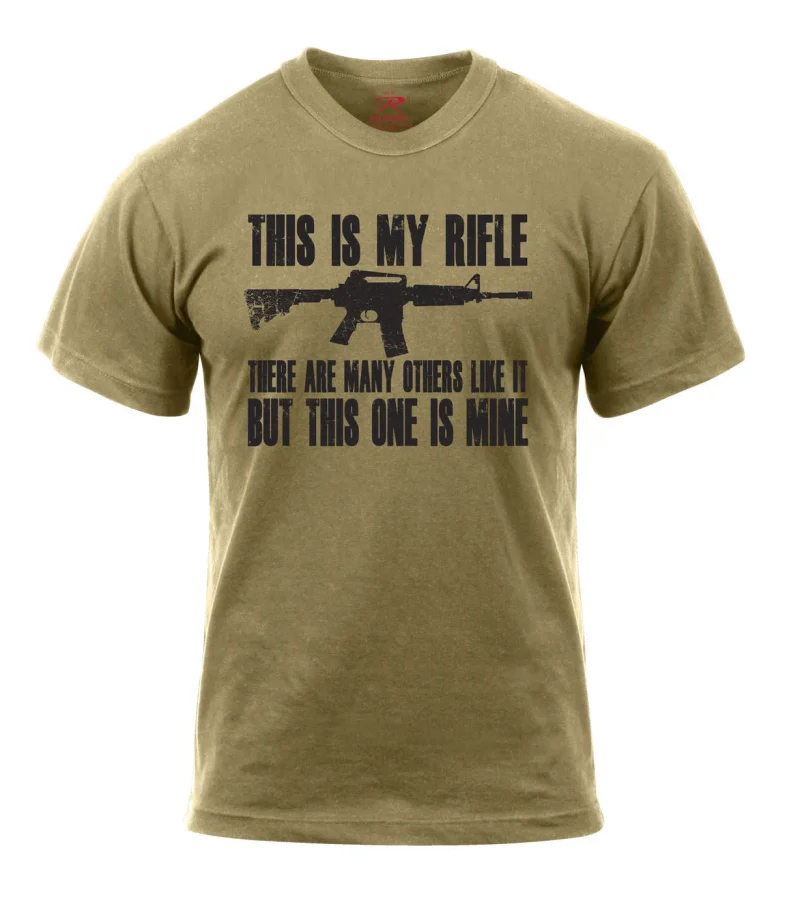 my rifle t shirt unique army style design