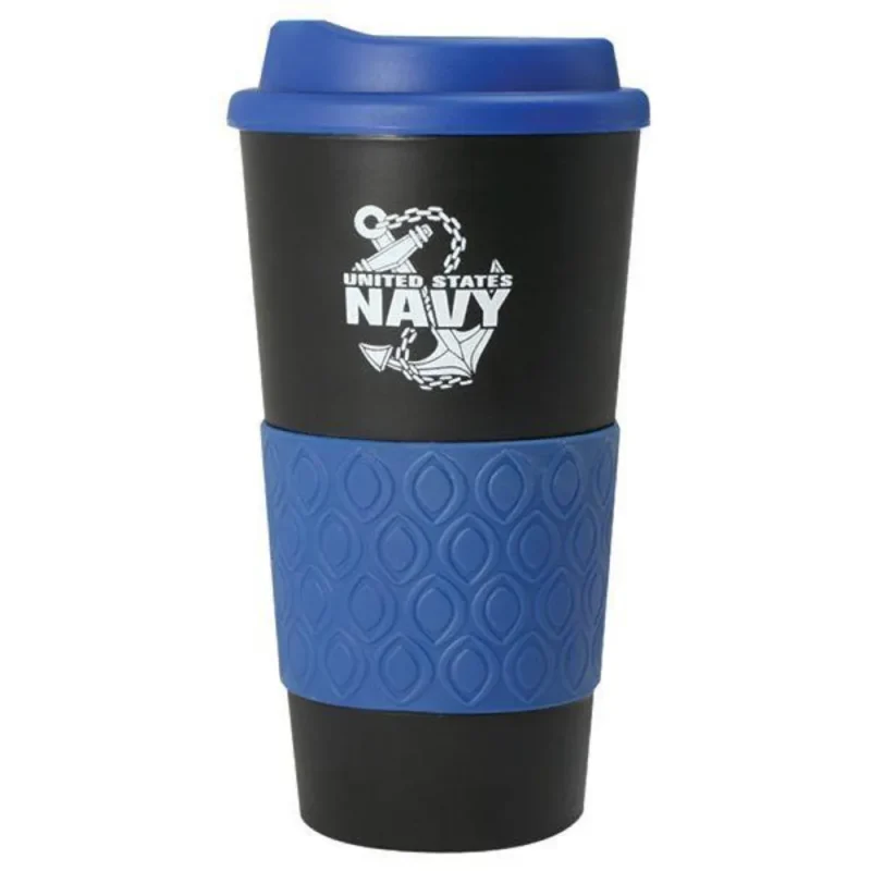 navy anchor travel mug grip n go