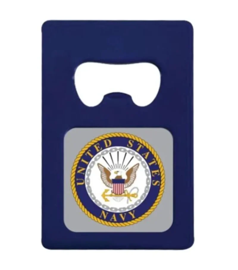 navy crest magnetic bottle opener usa made