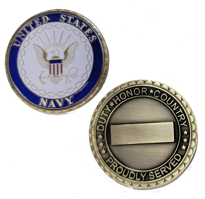 navy insignia challenge coin us navy emblem