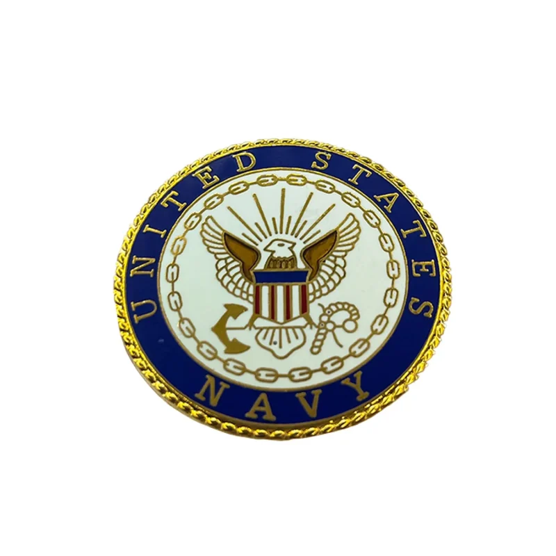 navy metal pin limited clearance sale