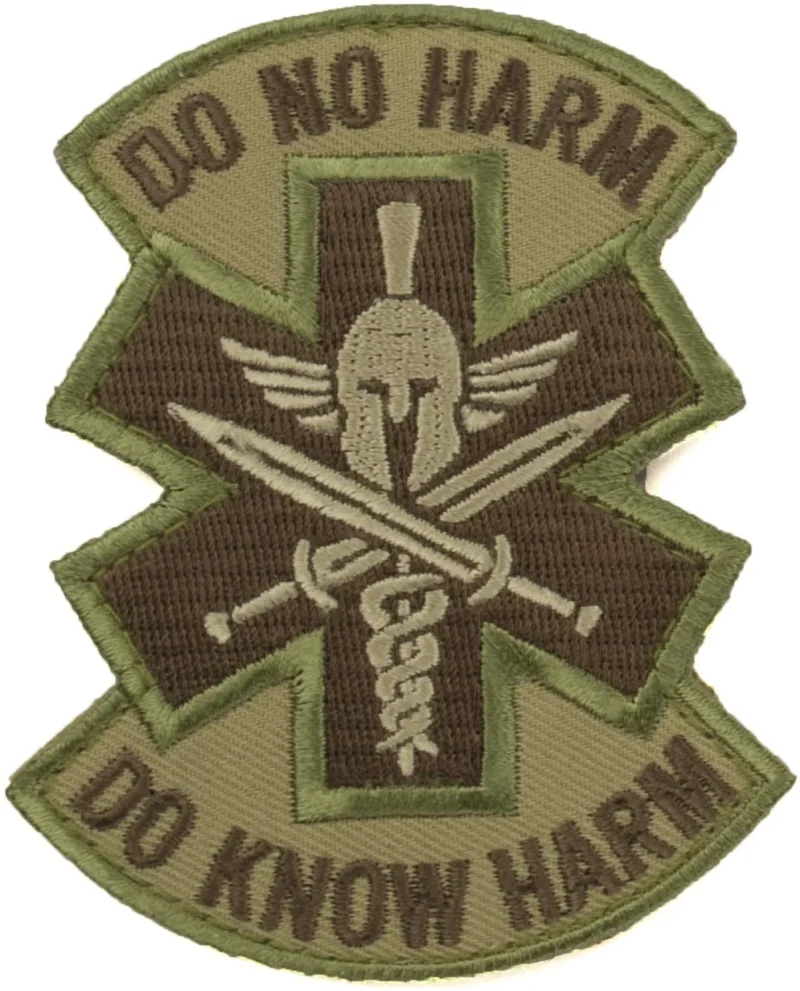 no harm spartan helmet morale patch hook fastener