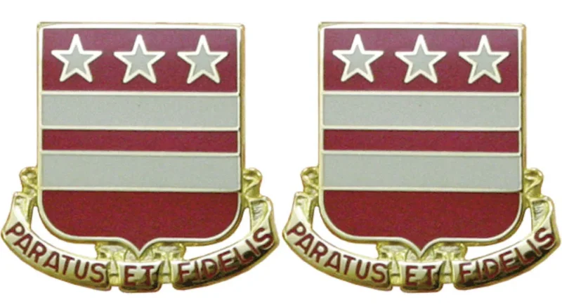 ny 258th fa arng distinctive unit insignia pair