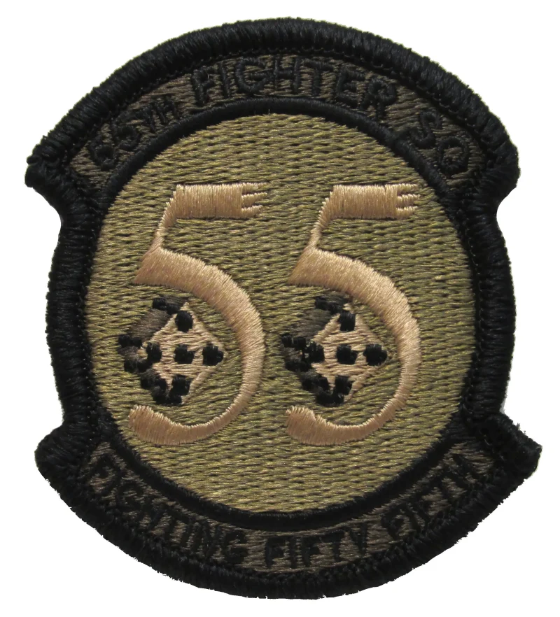 ocp 55th fighter squadron patch spice brown scaled