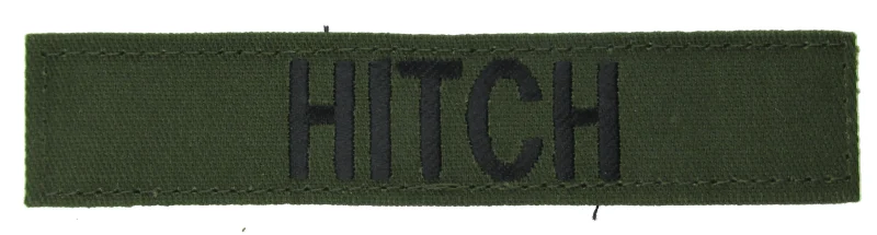 olive drab name tape w hook fastener durable fabric scaled