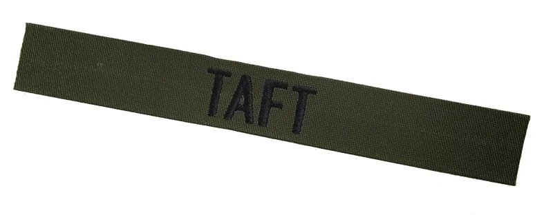 olive drab sew on name tape durable fabric material scaled