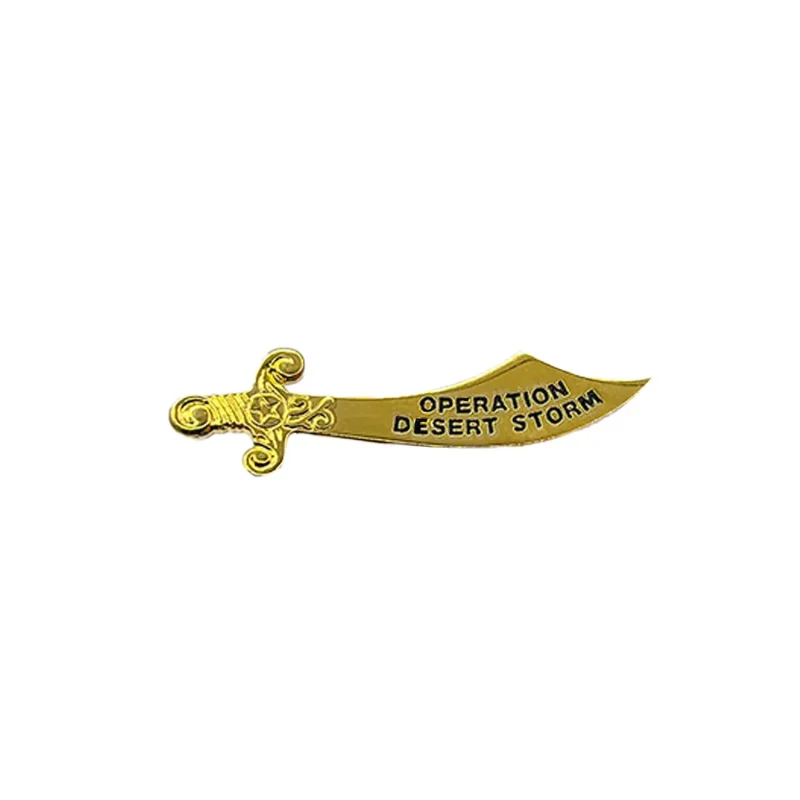 operation desert storm metal sword pin limited time offer