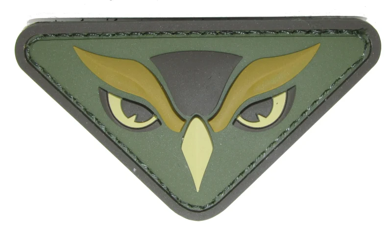 owl head pvc morale patch mil spec monkey scaled