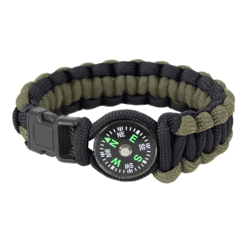 paracord compass survival bracelet by rothco