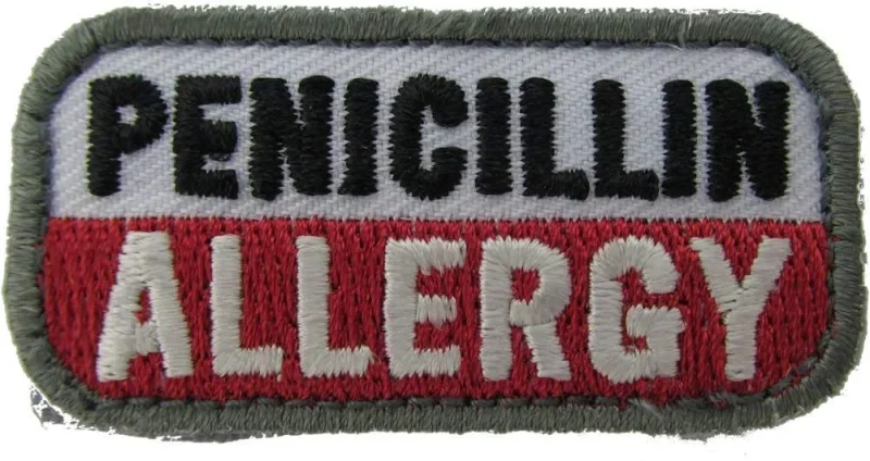 penicillin allergy patch medical alert