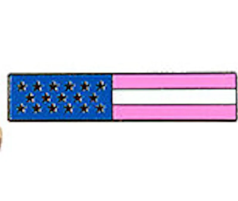 pink stripe usa flag pin