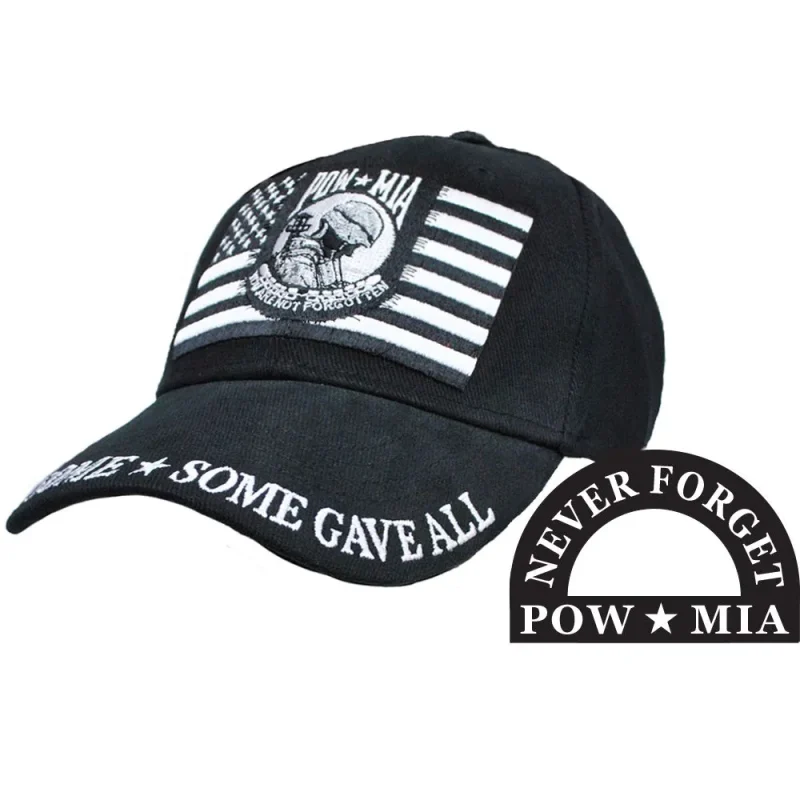 pow mia u s flag cap some gave all